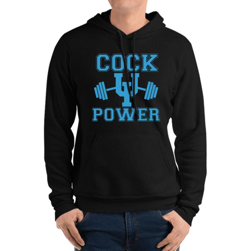 Upper Iowa Uiu Peacock Power Strength Unisex Hooded Sweatshirt Men Black