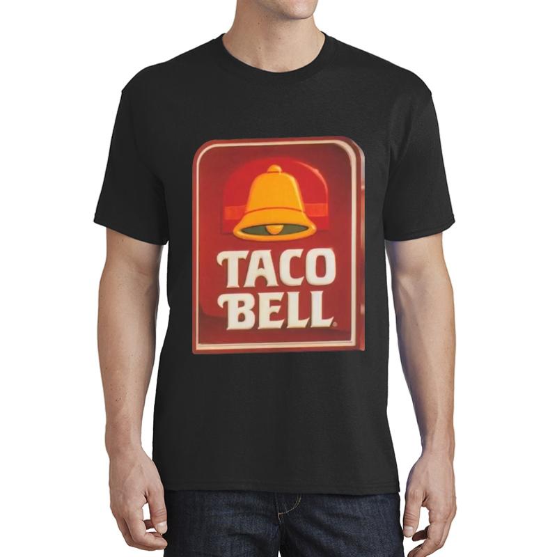 Vintage Taco Bell Sticker Unisex T-Shirt Men Black