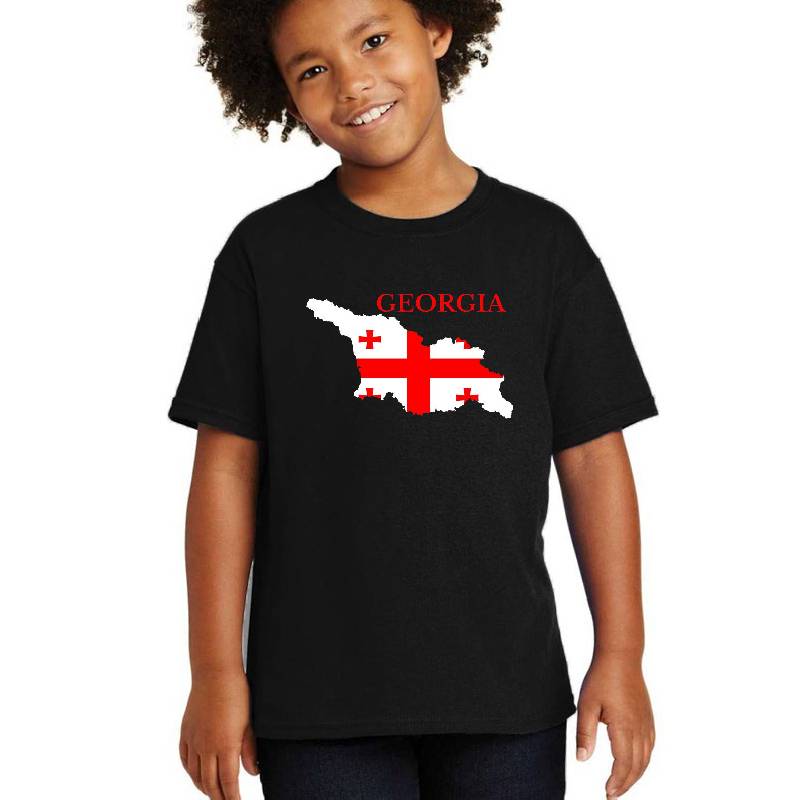 Georgia Country Map Flag Unisex T-shirts