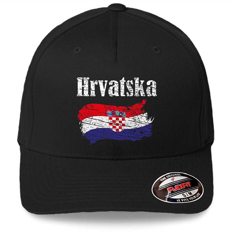Hrvatska Croatian Flag Vintage Graphic - Croatia Lovers Tourists Souvenir Cool National Gift Unisex V-Neck T-Shirts