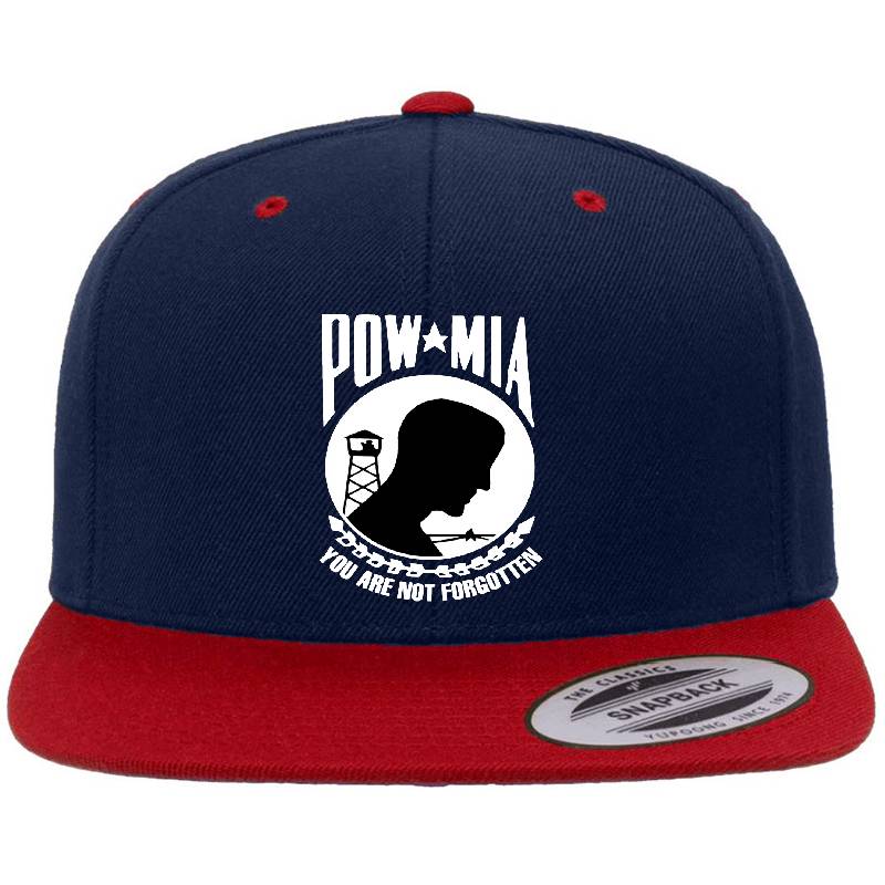 Pow-Mia For Dark Backgrounds Flexfit Baseball Caps