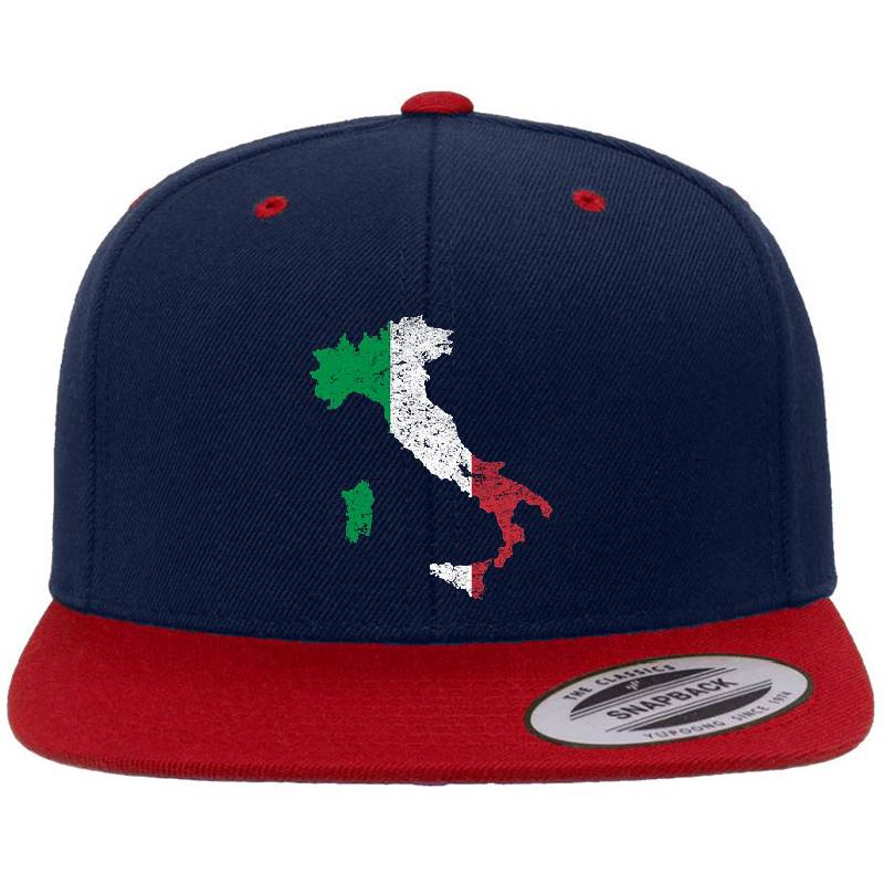 Italy Map Flag Richardson Premium Trucker Snapback Caps