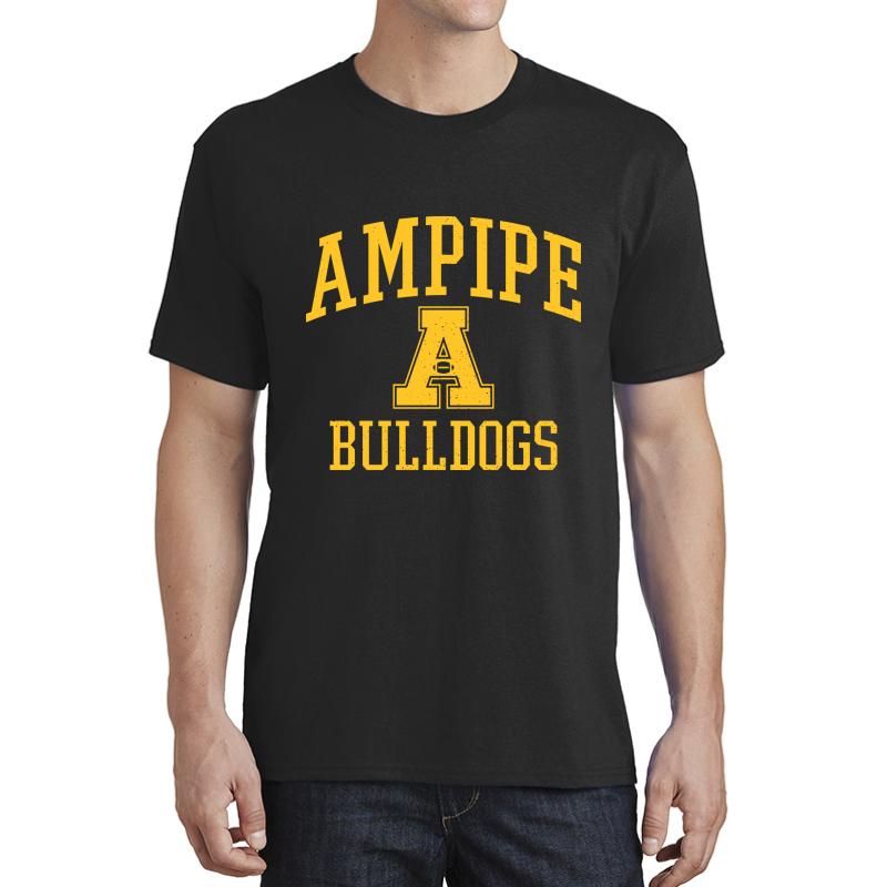 Ampipe High School Bulldogs Unisex T-Shirt Men Black