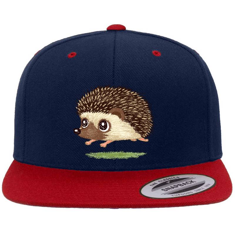 Hedgehog Running Richardson Premium Trucker Snapback Caps