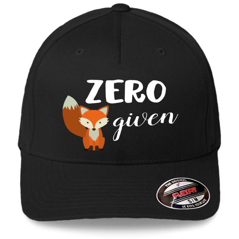 Zero Fox Given! Flexfit Baseball Cap  Black