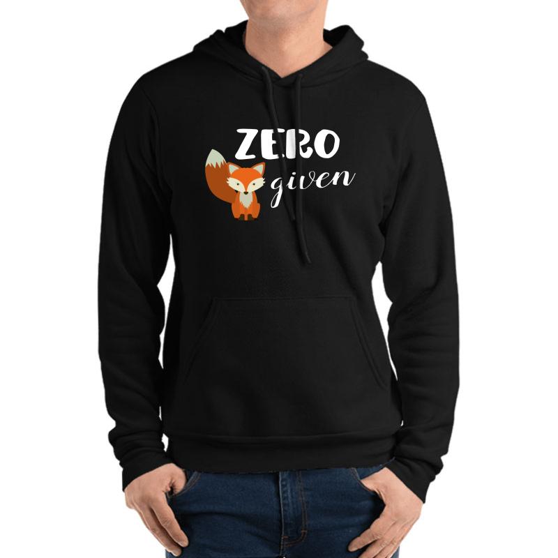 Zero Fox Given! Unisex Hooded Sweatshirt Men Black