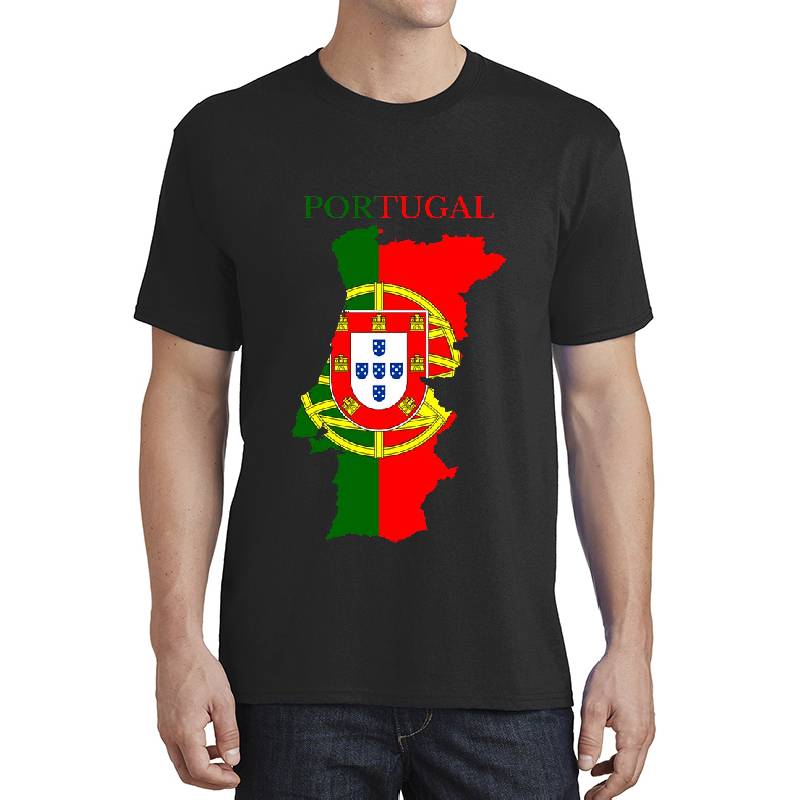 Portugal Flag Map Unisex Hooded Sweatshirts