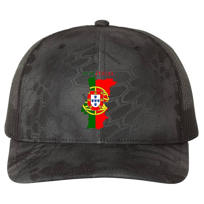 Portugal Flag Map Unisex Hooded Sweatshirts