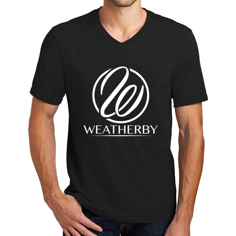 Weatherby Unisex V-Neck T-Shirt Men Black