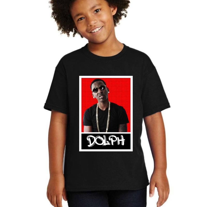 Young Dolph Youth T-Shirt Boy Black