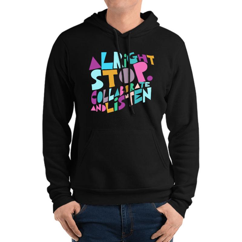 Vanilla Ice Alright Stop Collaborate And Listen Unisex Hooded Sweatshirt Men Black