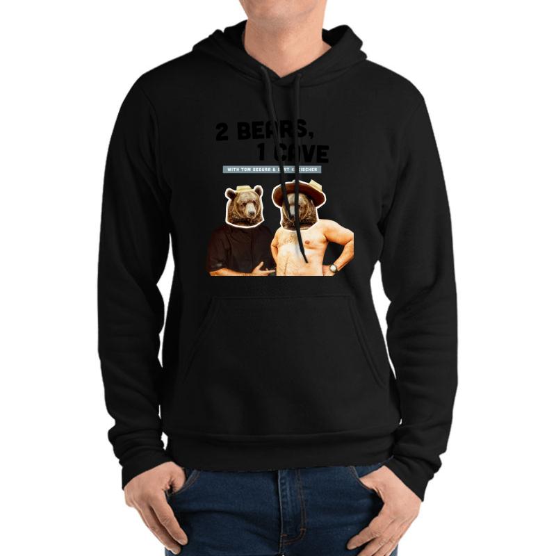 2 Bears 1 Cave Original Podcast Unisex Hooded Sweatshirt Men Black