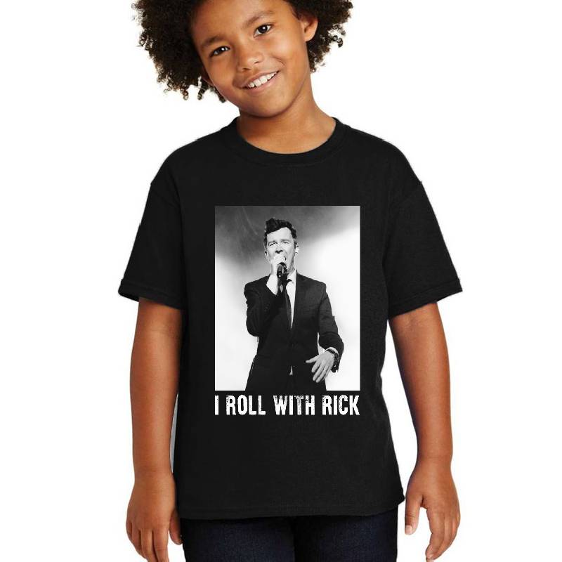 Graphic Rick Astley - I Roll With Rick Flexfit Baseball Caps