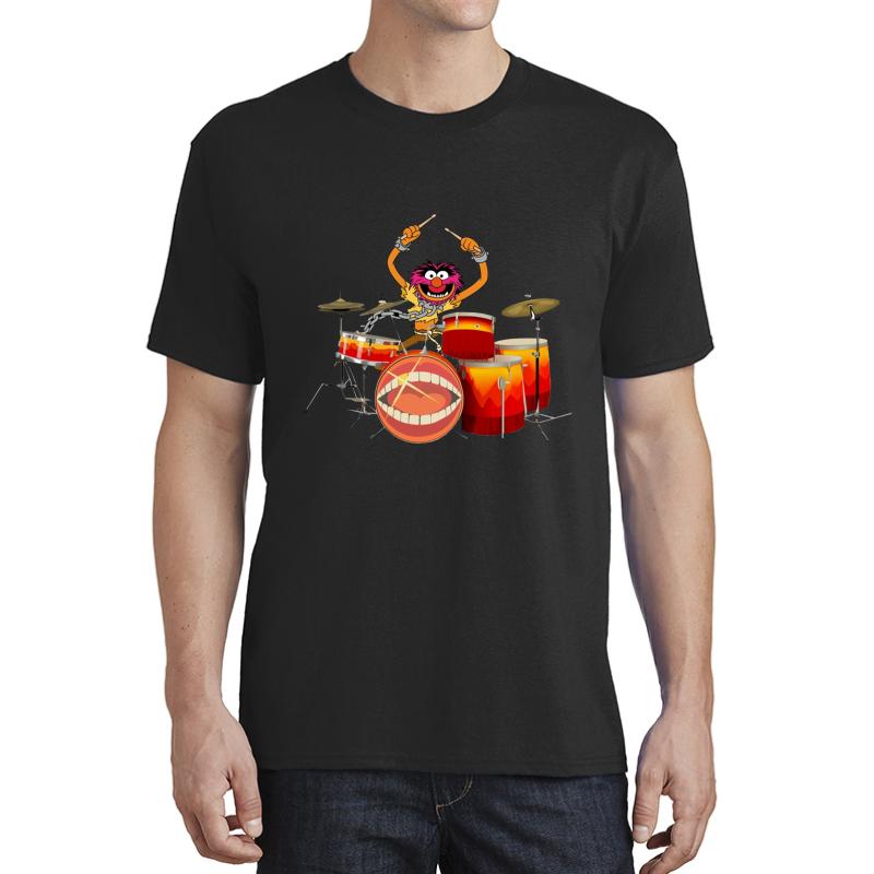 Animal Drummer The Muppet's Show Unisex T-Shirt Men Black