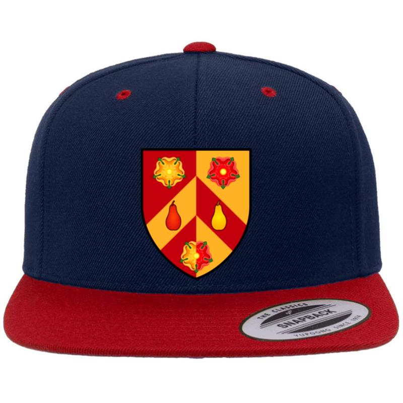 Wolfson College Premium Flat Bill Snapback Cap  Navy