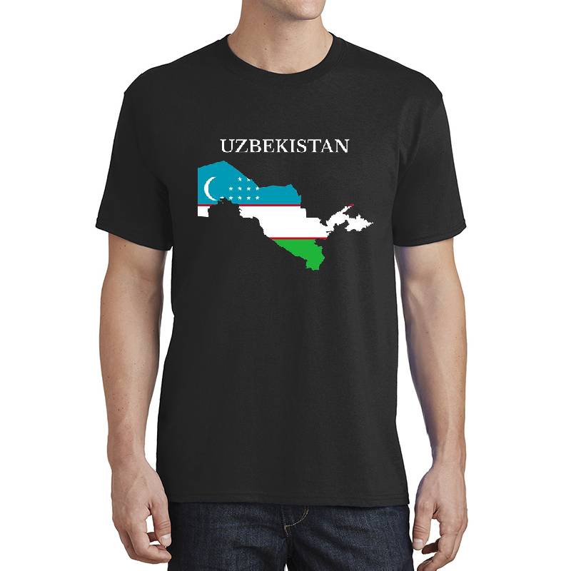 Uzbekistan Map Flag Premium Flat Bill Snapback Caps