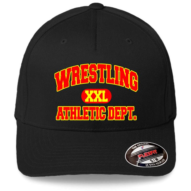 Wrestling Athletic Department Flexfit Baseball Cap  Black