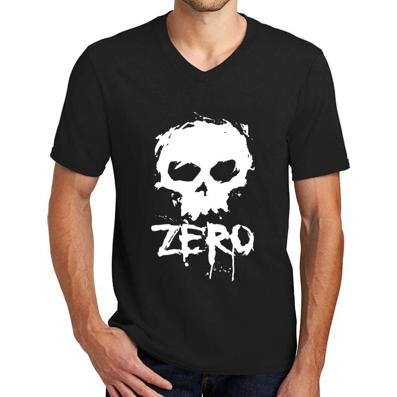 Zero Skateboards 2 Unisex V-Neck T-Shirt Men Black