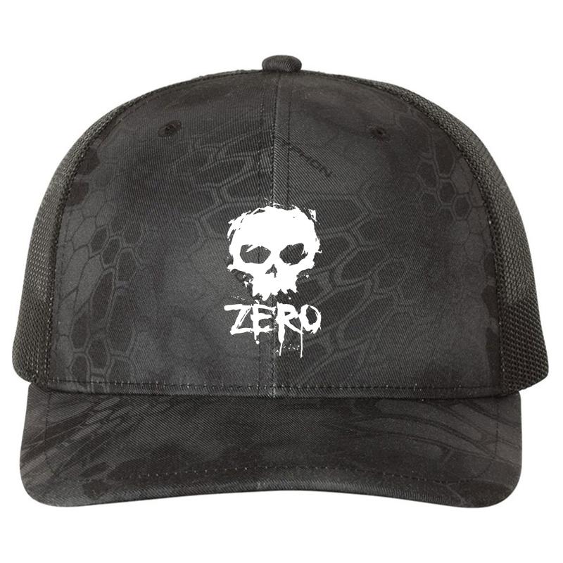 Zero Skateboards 2 Richardson Premium Trucker Snapback Cap  Kryptek Typhon Black