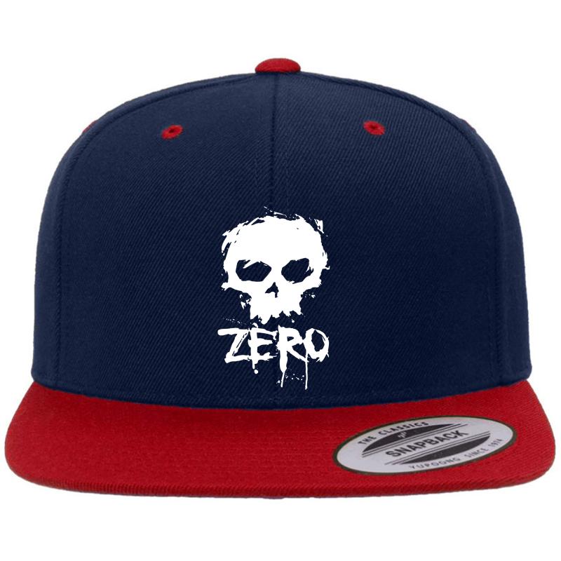 Zero Skateboards 2 Premium Flat Bill Snapback Cap  Navy