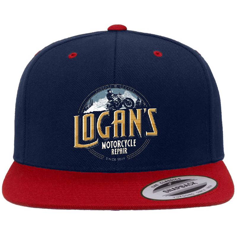Logan's Motorcycle Repair Richardson Premium Trucker Snapback Caps