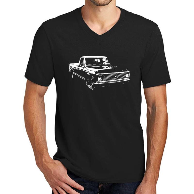 1971 Chevrolet C10 Unisex V-Neck T-Shirt Men Black