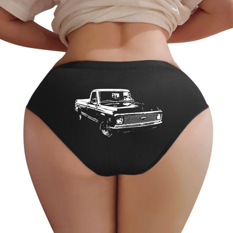 1971 Chevrolet C10 Women Underwear Panties Women Black