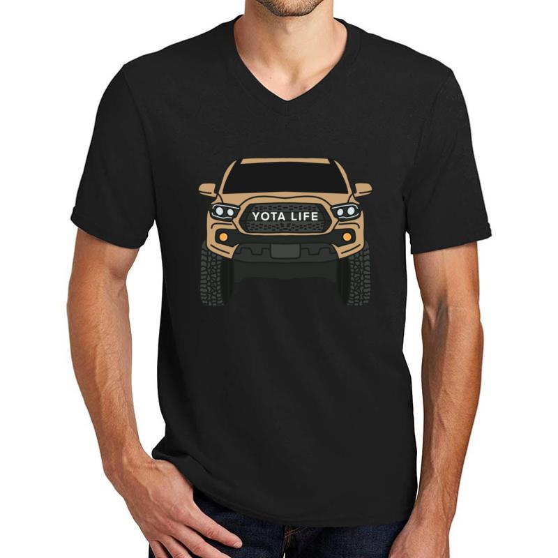 Toyota Tacoma Unisex V-Neck T-Shirt Men Black