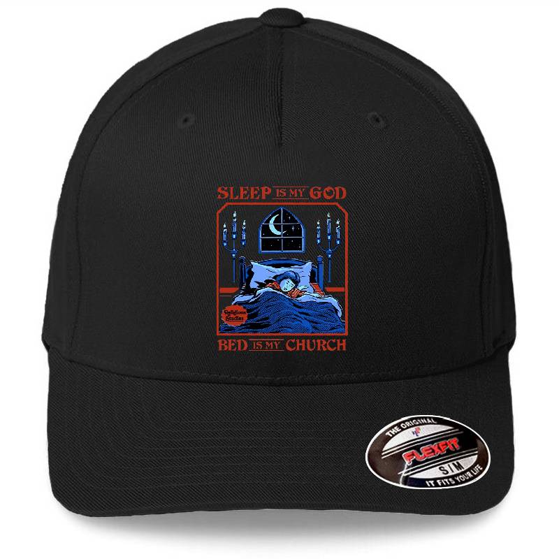 Sleep is my God Premium Flat Bill Snapback Caps