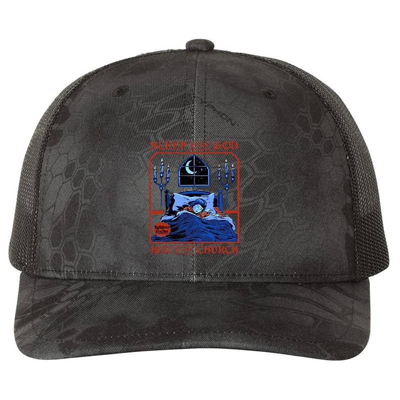 Sleep is my God Premium Flat Bill Snapback Caps