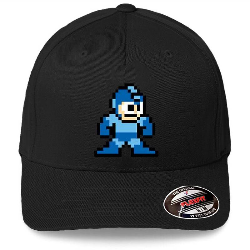 Pixel Megaman Standing Richardson Premium Trucker Snapback Caps