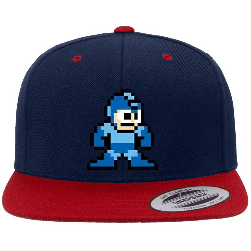 Pixel Megaman Standing Richardson Premium Trucker Snapback Caps