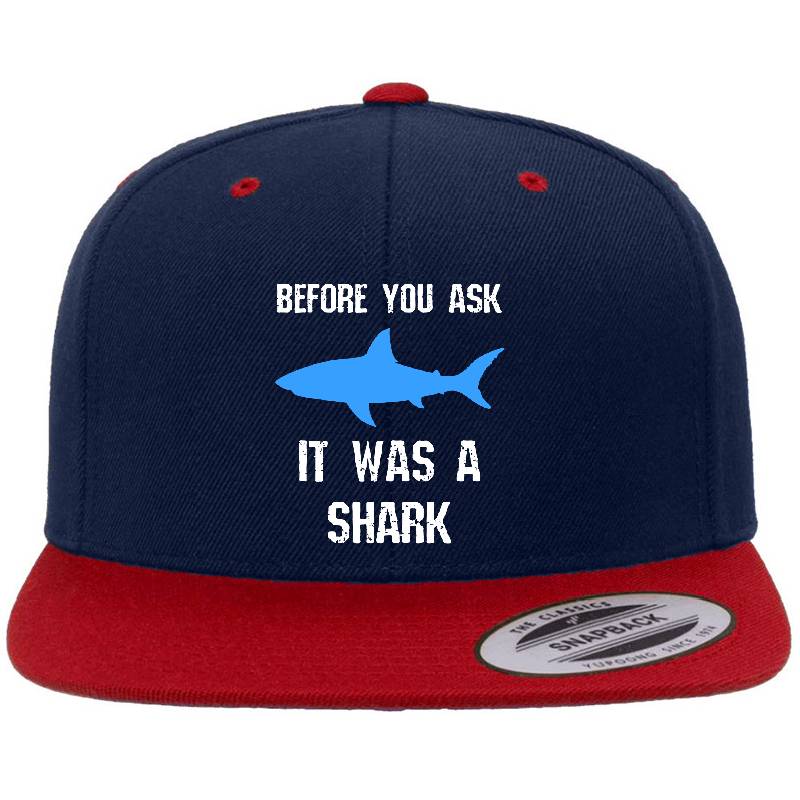 Funny Amputee Amputation Surgery Shark Humor Gift Richardson Premium Trucker Snapback Caps