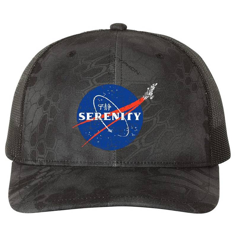 Space Serenity Premium Flat Bill Snapback Caps