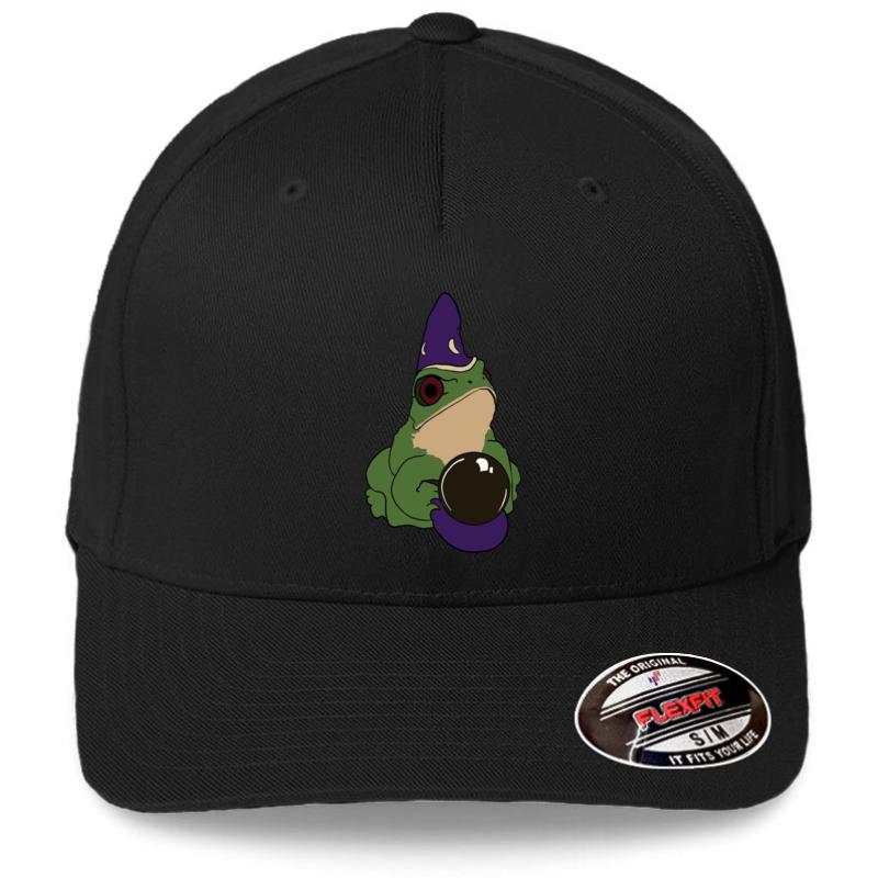 Wizard Frog Flexfit Baseball Cap  Black