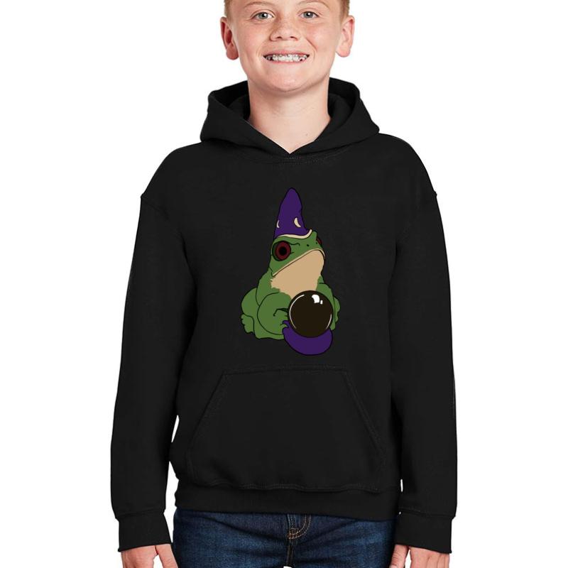 Wizard Frog Youth Hooded Sweatshirt Boy Black