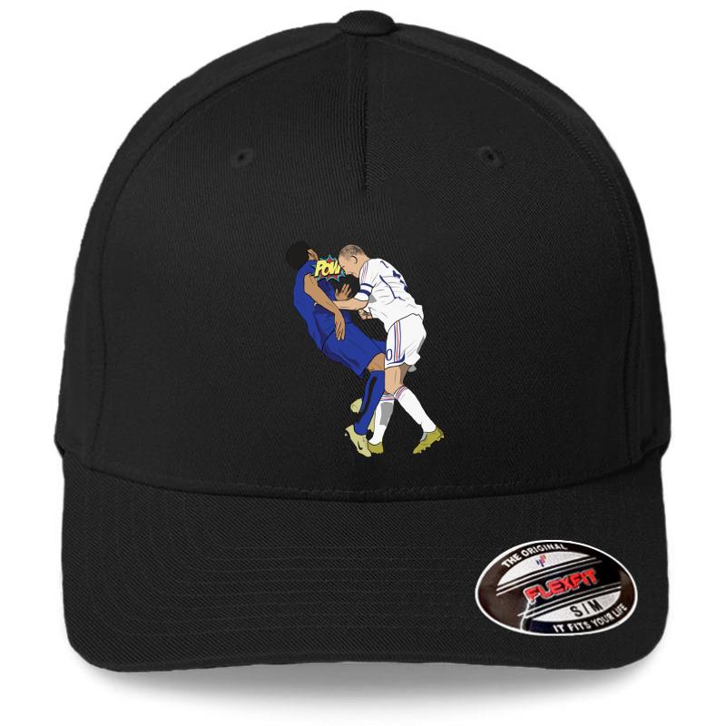 Zidane Headbutt 2006 World Cup Final Flexfit Baseball Cap  Black