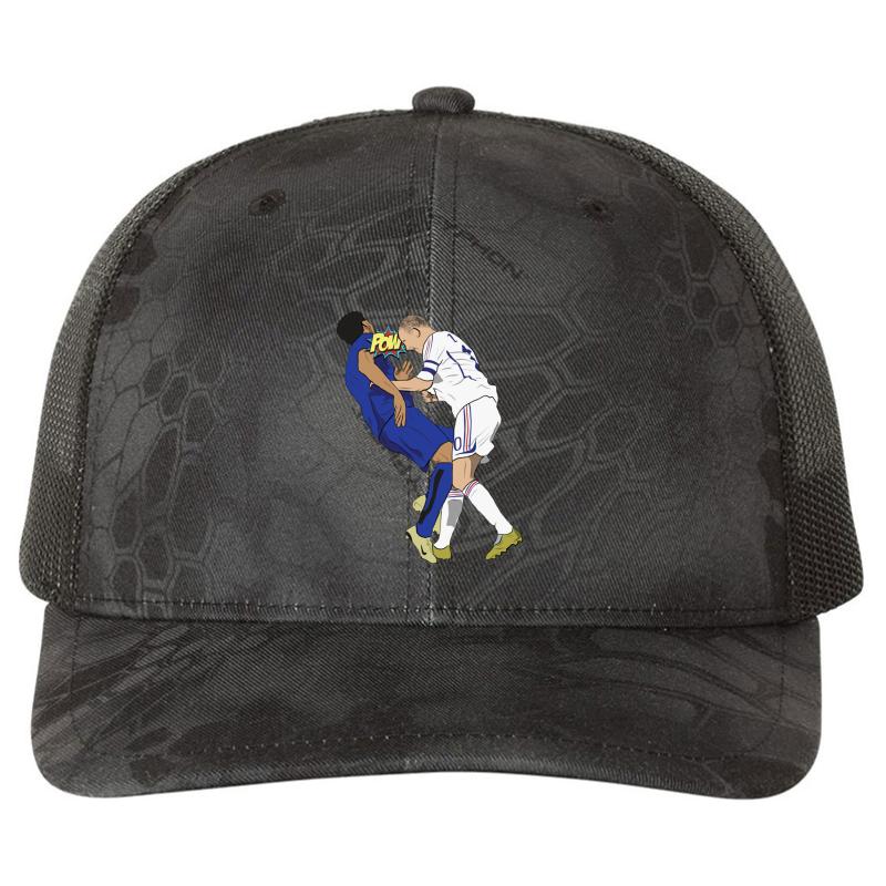 Zidane Headbutt 2006 World Cup Final Richardson Premium Trucker Snapback Cap  Kryptek Typhon Black