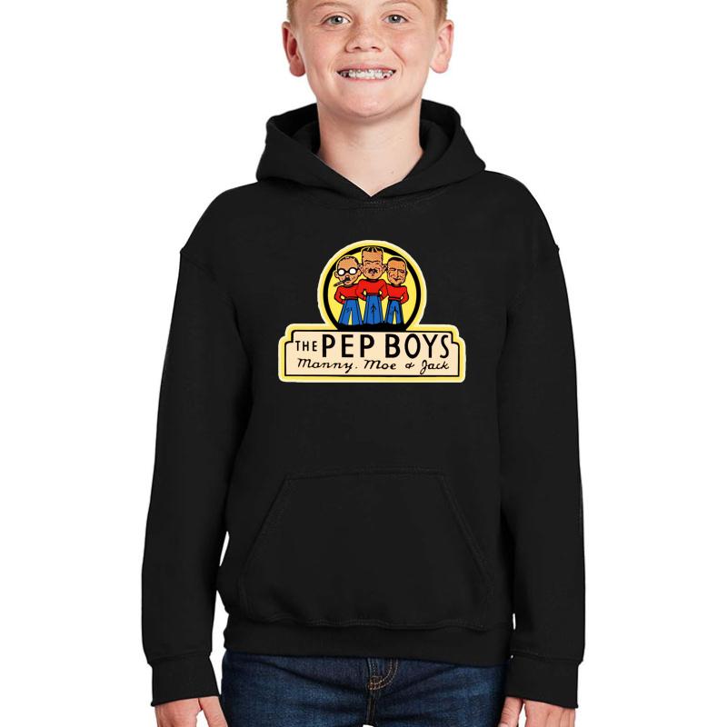 The Pep Boys Auto Parts Youth Hooded Sweatshirt Boy Black