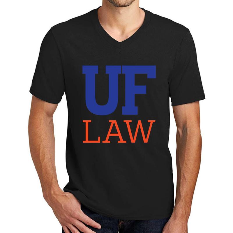 University Of Florida Law Unisex V-Neck T-Shirt Men Black