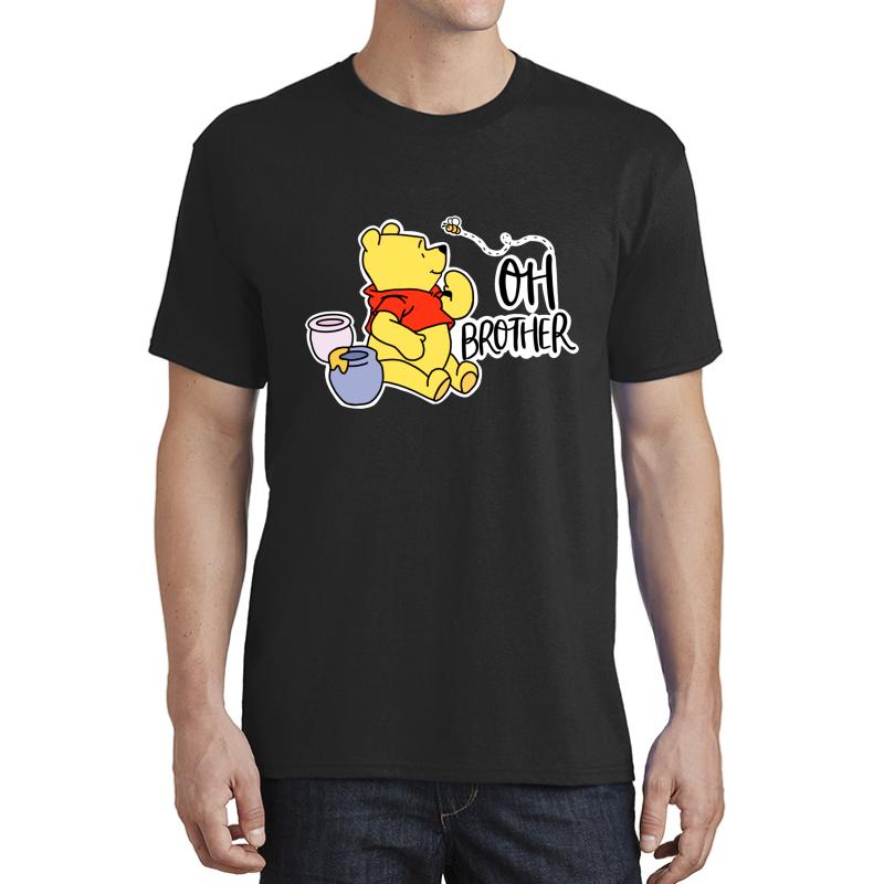 Winnie The Pooh Unisex T-Shirt Men Black