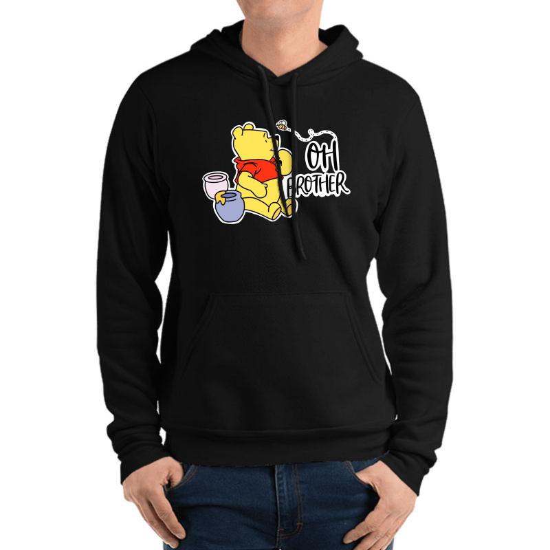 Winnie The Pooh Unisex Hooded Sweatshirt Men Black