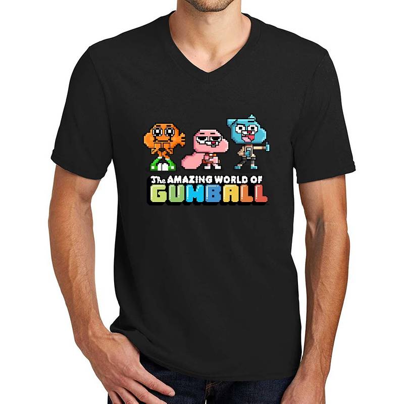 The Amazing World of Gumball 8-Bit RPG Video Game Unisex Hooded Sweatshirts