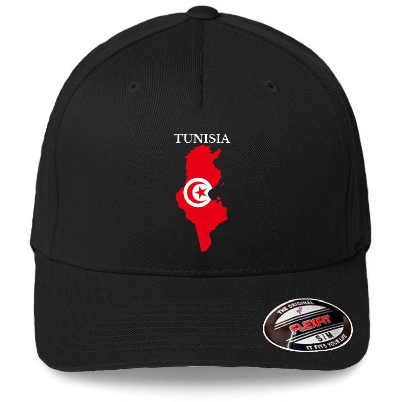Tunisia Map Flag Richardson Premium Trucker Snapback Caps