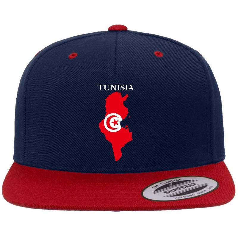 Tunisia Map Flag Richardson Premium Trucker Snapback Caps