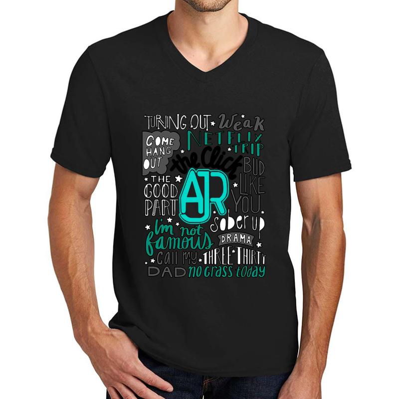 Ajr Brother Song Unisex V-Neck T-Shirt Men Black