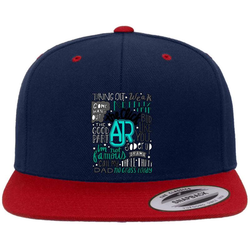 Ajr Brother Song Premium Flat Bill Snapback Cap  Navy