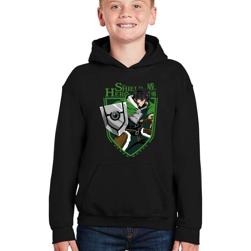 The Shield Hero Youth Hooded Sweatshirt Boy Black