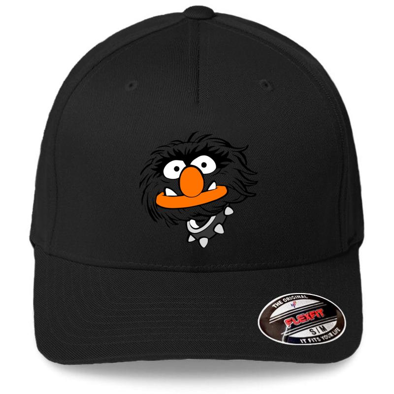 Animal Funny Muppet Flexfit Baseball Cap  Black