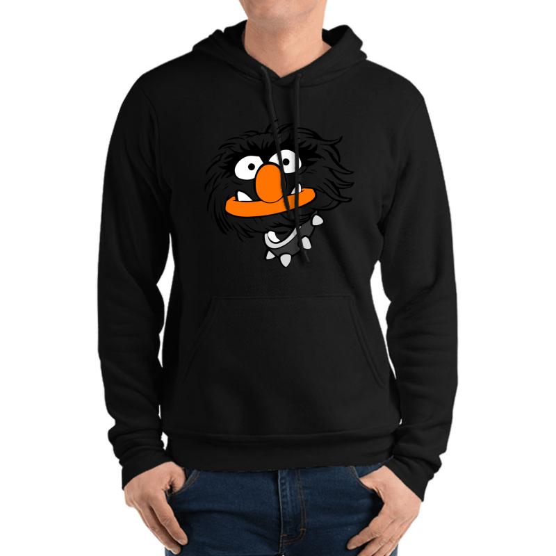 Animal Funny Muppet Unisex Hooded Sweatshirt Men Black